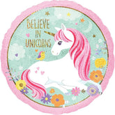 Unicorn Round Foil Balloon